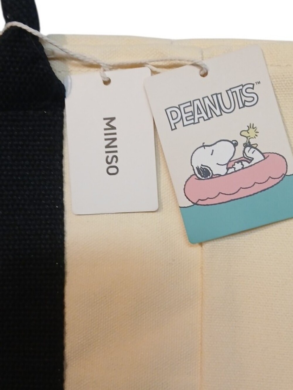 Peanuts - NWT Little Cutie Snoopy Bag, Medium Size Canvas Bag, Perfect Beach Bag - Picture 12 of 13